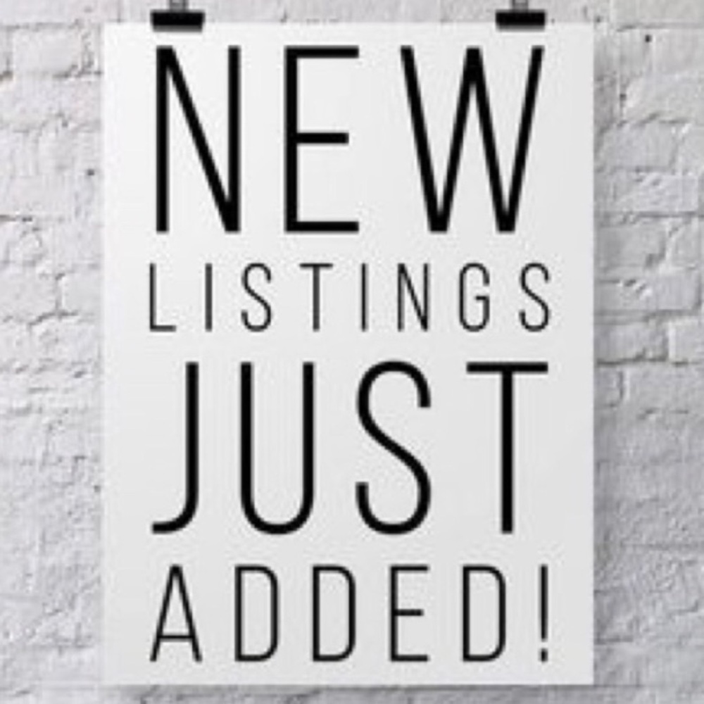 ALL NEW ITEMS LISTED TODAY